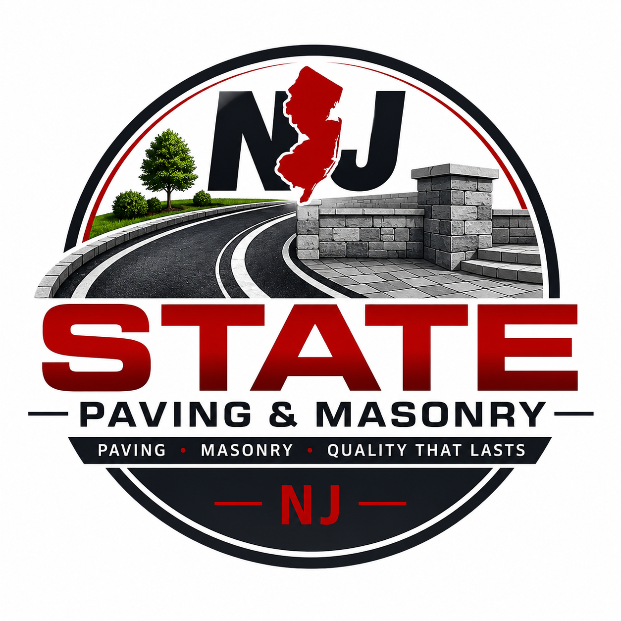 NJ State Paving and Masonry logo