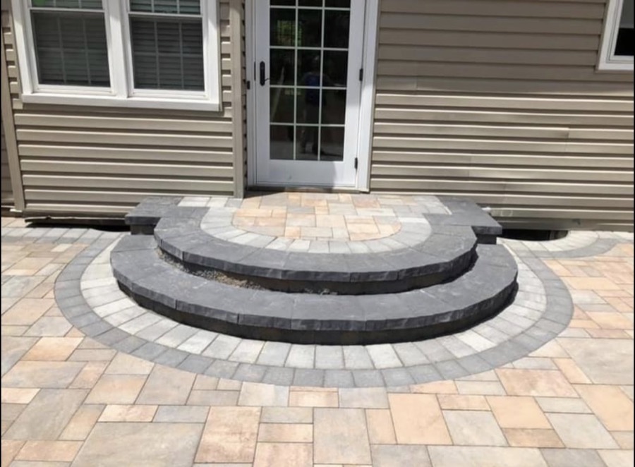 Paver steps and landing project
